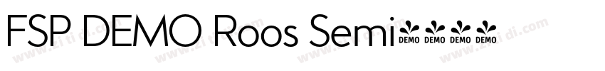 FSP DEMO Roos Semi字体转换 FSP DEMO Roos Semi字体转换